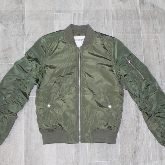 American Rag Bomber Jacket Olive - Picture 4 of 8